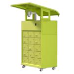 Green Electric Motorcycle Battery Swap Station E Bike Battery Exchange Station
