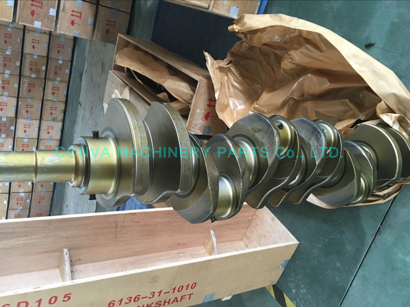 High Performance 6d105 Diesel Engine Crankshaft Komatsu Diesel Engine Parts