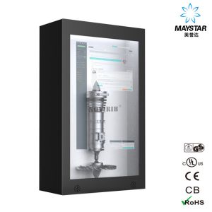 China Vertical Transparent Touch Screen Display , Transparent Digital Screen on sale