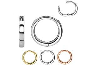 Wholesale ODM Gold Huggie Hoop Earrings , Classic Round Cartilage Stud Earrings OEM from china suppliers