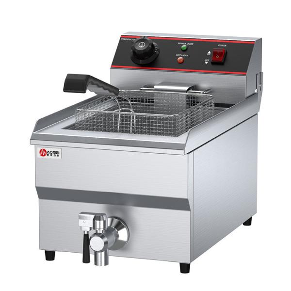 Industrial Hotel Restaurant Supplies 13L Electric Deep Fryer Silver with 1 Tank