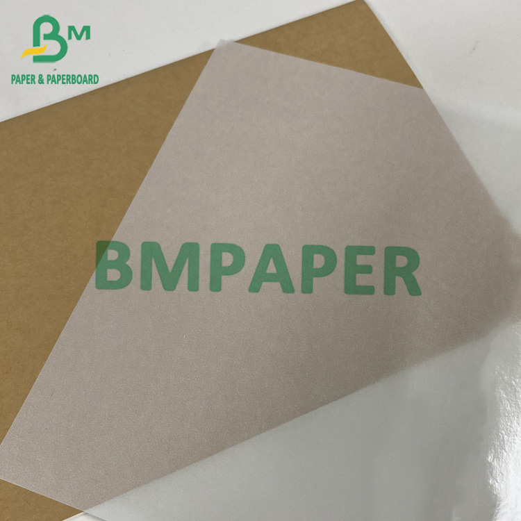 Glassine 1 Side Siliconated White For Lable Self-Adhesive Base Paper Release Paper 60gsm 1530mm 1100mm 787mm Roll