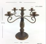 Golden Wear Resistant 0.5KG Nordic Style Candle Holder