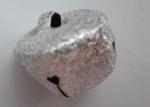 wrinkle dull polish silver jingle bells for holiday or toy DIY decoration