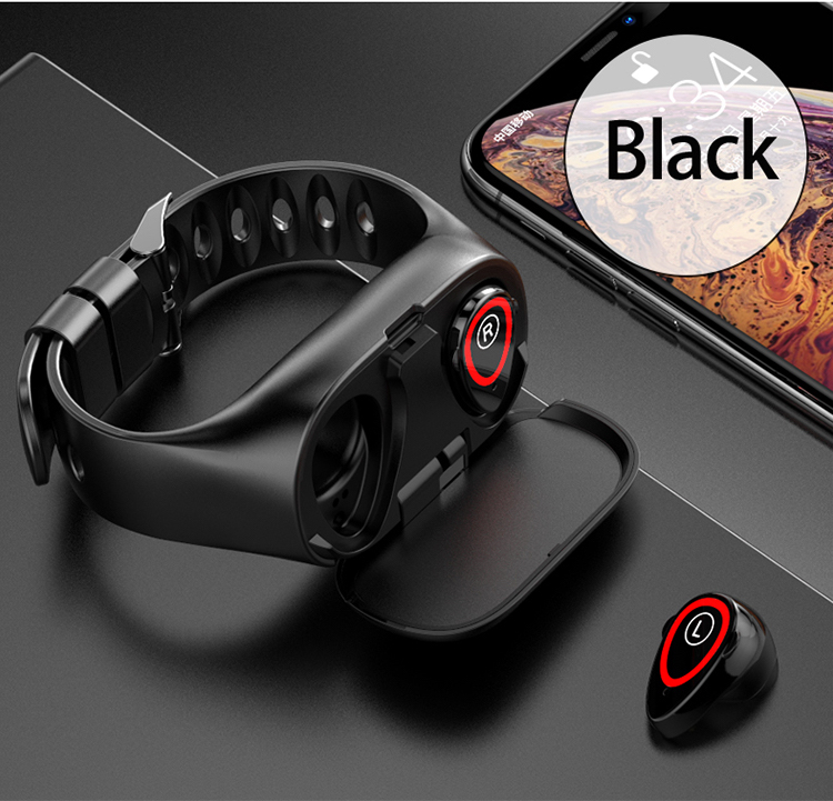 2 In 1 Smart Watch Dual Wireless Earbuds M1 IP65 Fitness Trackers Sport Bracelet Wristband