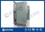 19 Inch Double Wall Green Outdoor Telecom Cabinet For Wireless Communication