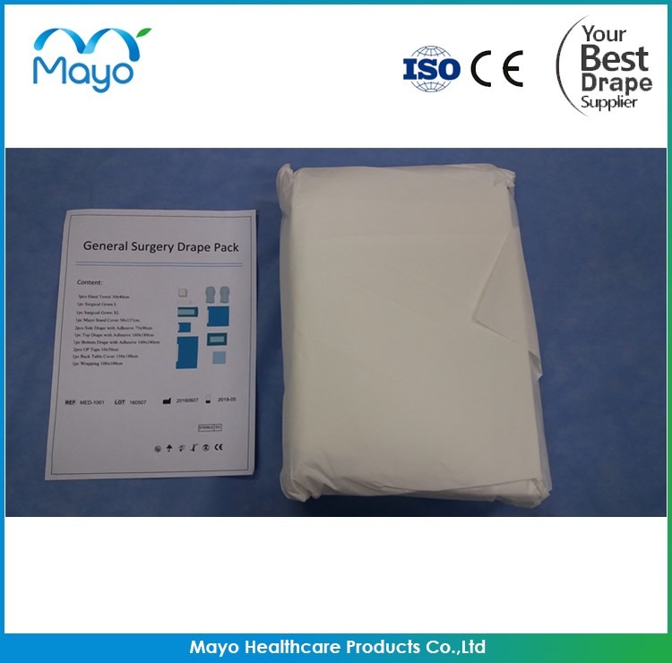 Blue Operating Theatre Drapes SMS PP Universal Surgical Pack