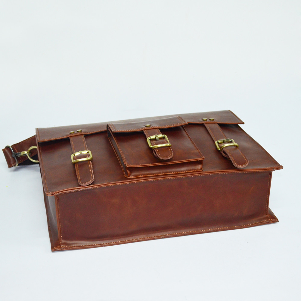 Luxury Genuine Custom Logo Briefcases Men Leather High End Business Bag Leather Briefcase