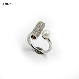 Wholesale Clear CZ 925 Silver Rings AAA Grade CZ Stones Fine Jewelry Ring Or Decorations from china suppliers