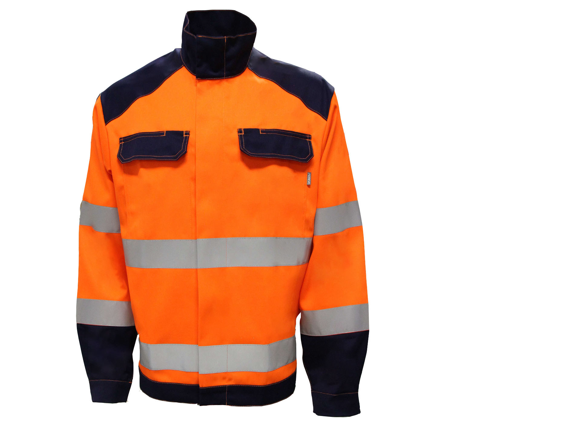 Sattin Woven Orange 250GSM Reflective Jacket Retro 3M Strip 9910