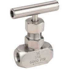 Wholesale SS316 Needle Valve 1/8''-2'' Female 6000PSI High Pressure Gas Needle Valve from china suppliers