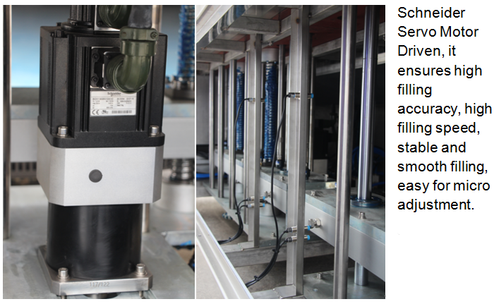 Horizontal Automatic Cosmetic Filling Machine Stable Lotion Bottling Equipment