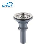Kitchen Sink Drain Strainer Assembly with Basket Strainer,Sink Stopper,