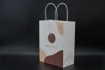 Versatile Eco Paper Bags Biodegradable Recyclable White Paper Takeaway Bags