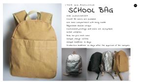 Wholesale ECO-Friendly washable kraft paper school bag from china suppliers