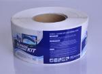 Screen cleaning kit packaging glossy vinyl sticker labels rolls printing