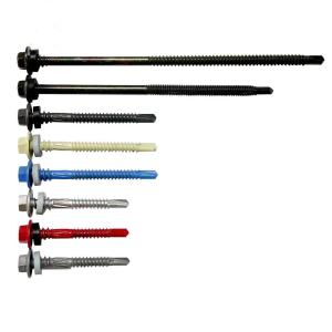 Wholesale Hex Washer Head Stainless Steel 410 Color Match Corrugated Roofing Screws Hex Head Roofing Screws from china suppliers