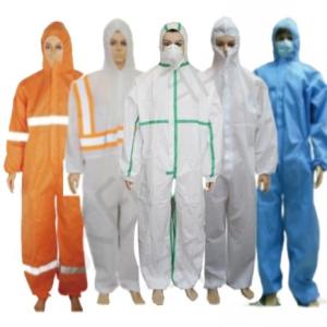 Wholesale CE Cat3 type56 Heat Sealed Seam Disposable Coveralls Stock Yes Style Without Footscover from china suppliers