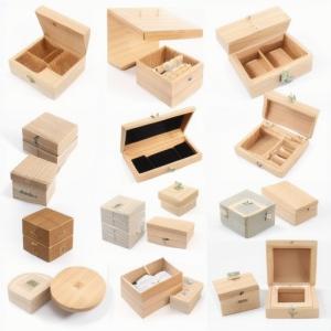 Wholesale Solid Bamboo Wood Box Packaging Clear Varnished Gift Custom Jewelry Packaging from china suppliers