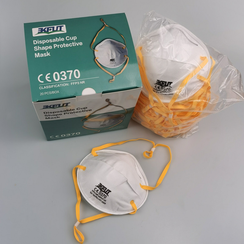 FFP3 Cup Type CE Personal Protective Mask Lint Free