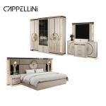 Modern Luxury Wood King Size Leather Bed Sets Double Master Room Home Queen Full