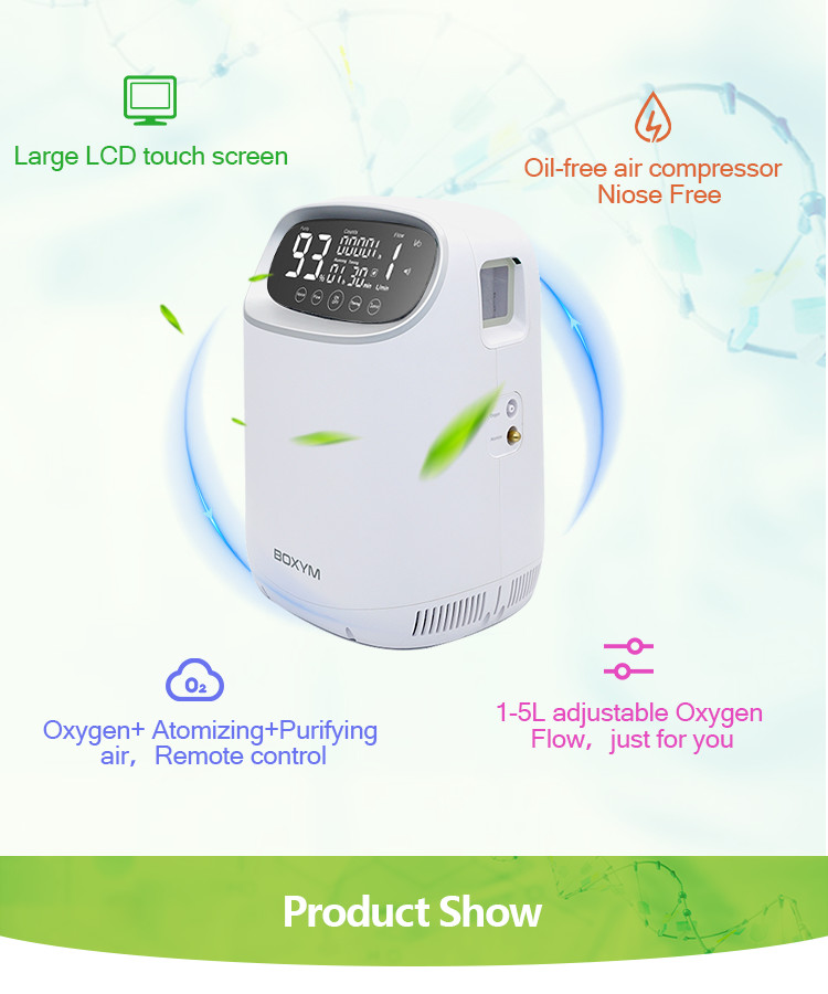 Multifunction Room Home Oxygen Concentrator 48h Full Intelligent