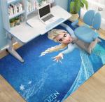 Frozen Cartoon Crystal Velvet Rectangle Floor Carpets For Bedroom 200*300cm
