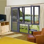 Fireproof Aluminium Frame Casement Window Horizontal Opening American Standard