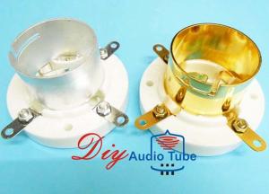 Wholesale 4 Pin Vacuum Tube Sockets Silver Plated ROHS Approved For 845 211 Tube AMP from china suppliers