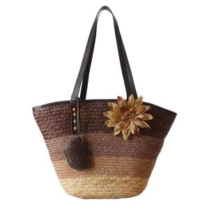 Wholesale ECO Friendly Fashion Summer Tote Handbag Bohemian Handmade Bali Bags Straw Beach Bag Cotton Canvas Shopping Bags from china suppliers