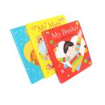 6x6inch 3pcs children's Kids Board Books 700Gsm Gloss C1S Art Paper Cover