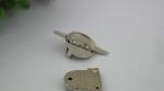 Professional Custom Zinc Alloy Nickel Metal Push Lock For Handbags