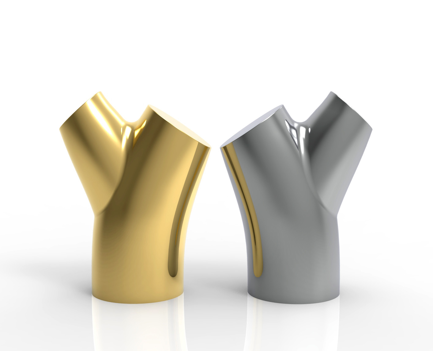 Branch Shape Zamak Perfume Bottle Lids For 15mm Neck