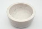 Round White Marble Bowl Kitchenware Gift Decor For Spice Jar Outside Polished