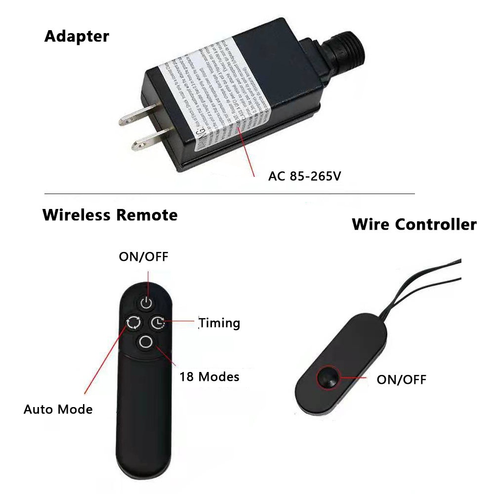 LED Smart Remote Control Copper Wire Garland Light For Wedding New Year Home Party Decoration Christmas Tree Fairy String Light