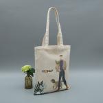 Promoting Beach Printed Reusable Shopping Bags Cotton Canvas Bag