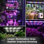 4 Strips IP62 380nm Full Spectrum Led Grow Lights For Indoor Plants