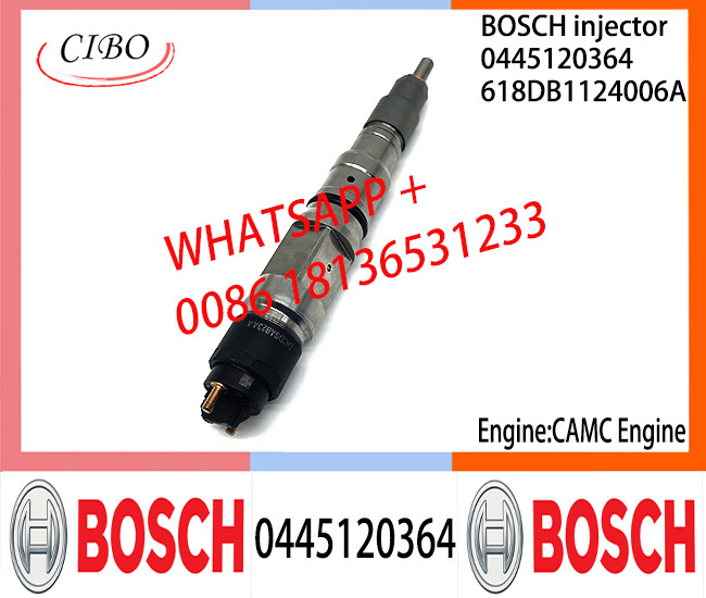 BOSCH 0445120364 Neutral Diesel Fuel Injector Assembly 0445120364 618DB1124006A For CAMC Engine