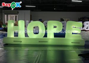 Wholesale Outdoor Large Inflatable Letter LED Lighting Colored For Anniversary from china suppliers