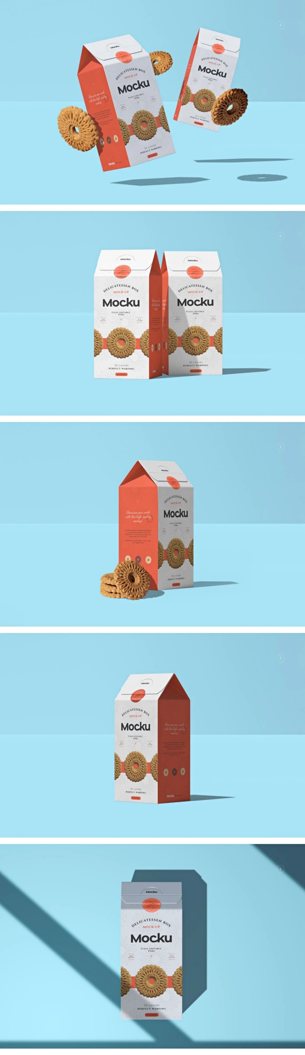 Offset Printed Biscuit Folding Paperboard Boxes ISO9001 Kraft Macaroni Salad Box