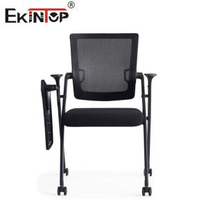 Wholesale OEM Meeting Room Training Chair Modern Black Conference Chair With Writing Board from china suppliers