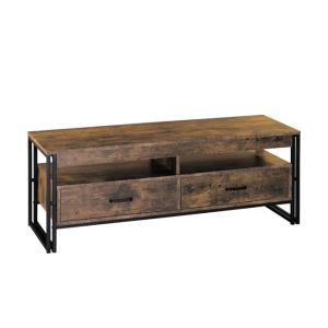 Wholesale Industrial Sturdy Metal Frame Oak TV Console Double Tubular from china suppliers