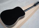 Wholesale custom 41" cherry red/black hummingbird acoustic guitar with rosewood