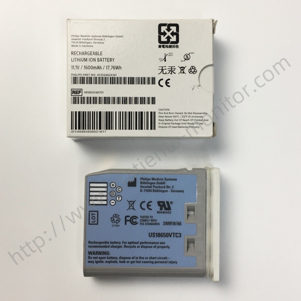PHiliph X2 MP2 Transport Patient Monitor M4607A Rechargeable Li-ion Battery REF989803148701 11.1V 1600mAh 17.76Wh