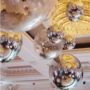 Wholesale PVC Sphere Inflatable Mirror Ball Floating Silver Holiday Nightclub from china suppliers