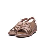 S499 Women'S Shoes 2020 Summer Simple All-Match Sandals Leather Velcro Thick