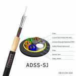 Single mode aerial overhead outdoor ADSS 8 12 core 3km fiber optic cable for