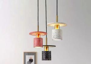 Wholesale Decoration Led Kitchen Cement Hanging Lamp E27 Restaurant Concrete Resin Pendant Lamp Fixture from china suppliers