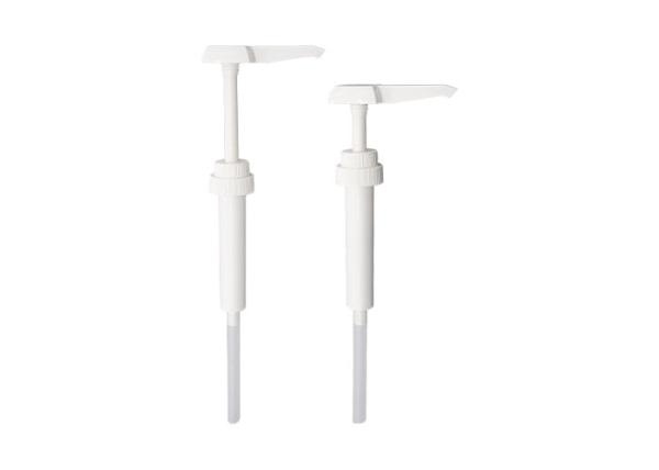 Food Grade PP 38-400 Closure Square Head Sauce Dispenser Pump White Leakproof