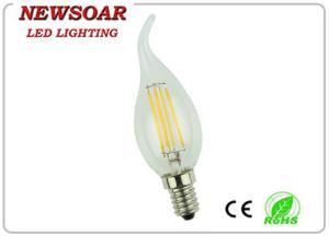 Wholesale low energy consumpion 100v-260v 4w E14 led candle light with tail from china suppliers